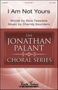 I Am Not Yours TTB choral sheet music cover